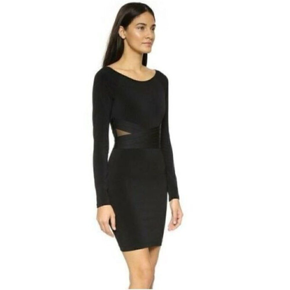 NWT Elizabeth and James Small Alexa Super Stretch Black Dress S